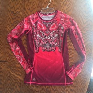 Athleta Fitted yoga boho athletic top size xxs/a9